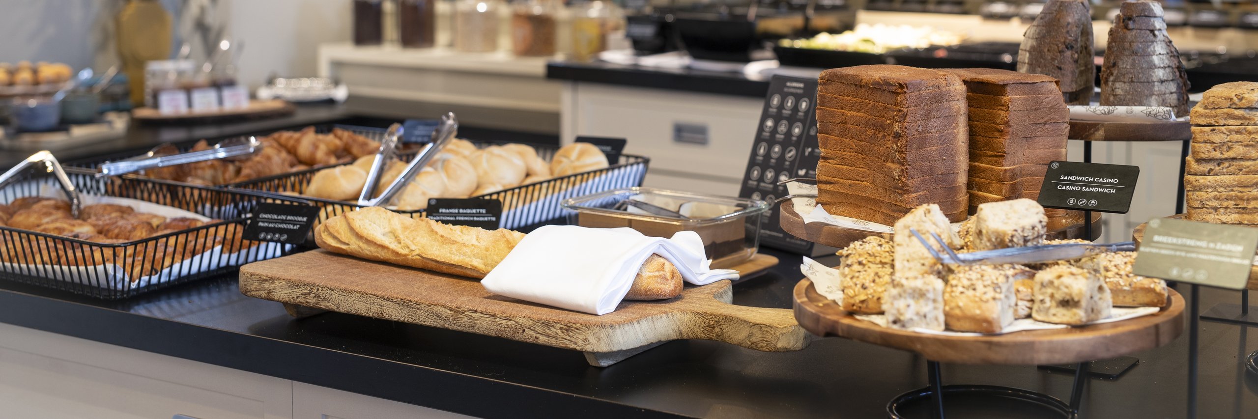 Fresh bread at the Bilderberg breakfast buffet